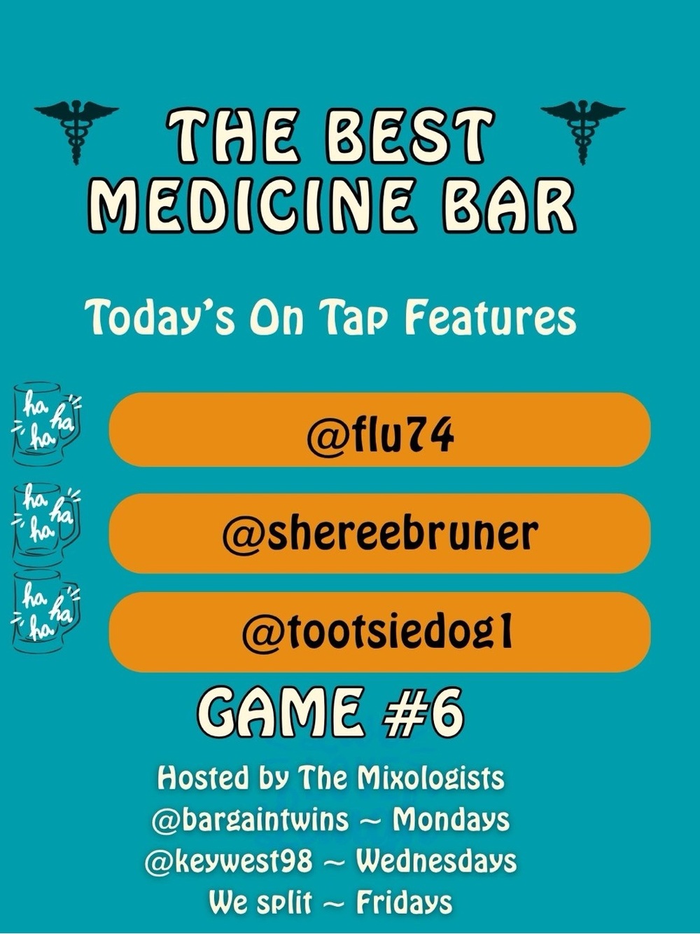 FRIDAY’S UP! 
IT’S SHARE O’CLOCK!
MONDAY WILL POST SUNDAY
COME ON IN! CHEERS! 🍸